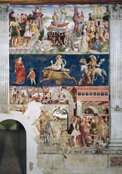 Le Triomphe de Vénus : Avril de la Salle des Mois, vers 1467-70